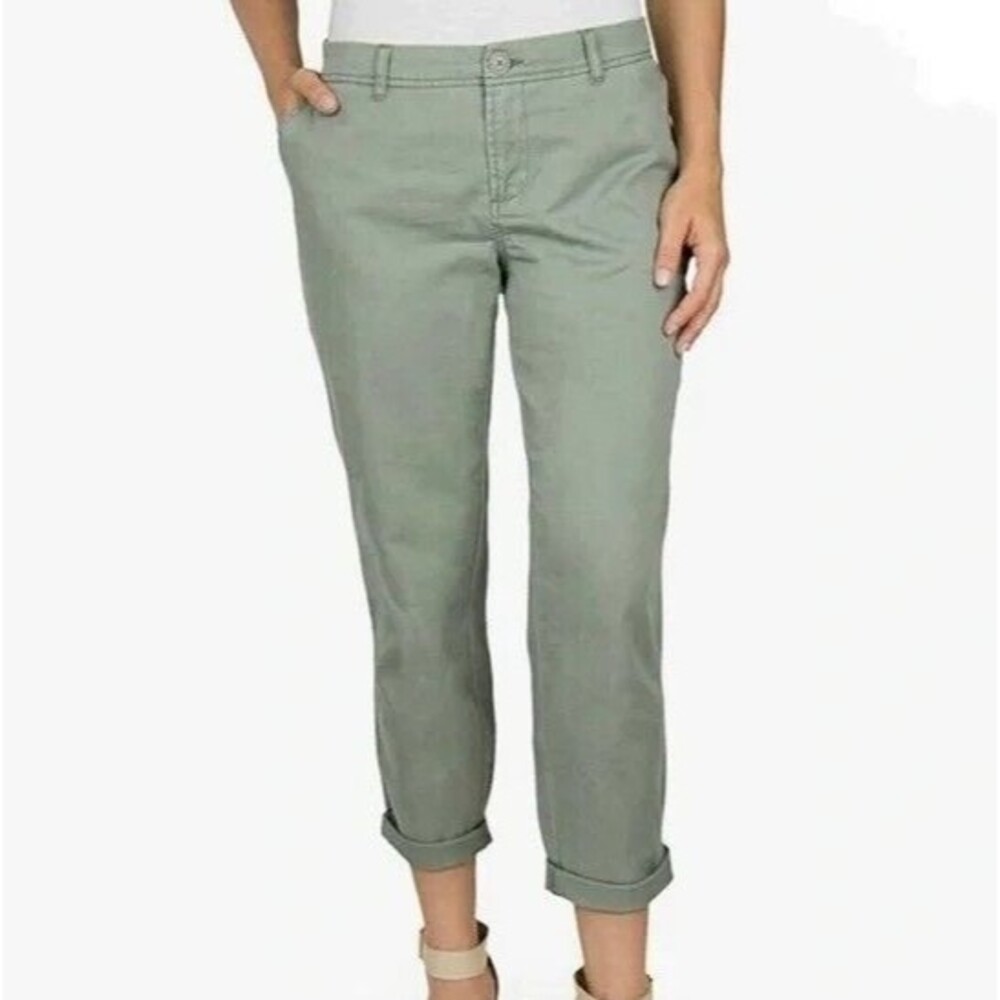NEW Womens Woolrich Sunday Chino Pant 100% Cotton Khaki Ankle Pants Size 6